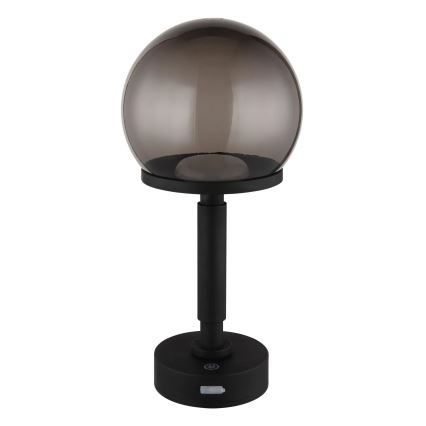Globo - LED Dimmelhető újratölthető érintőképernyős asztali lámpa LED/2,5W/5V 1800mAh 2700/4000/6500K fekete
