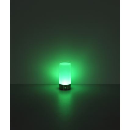 Globo - LED RGBW szabályozható érintős kültéri asztali lámpa LED/1,8W/5V 1500 mAh IP44 matt króm