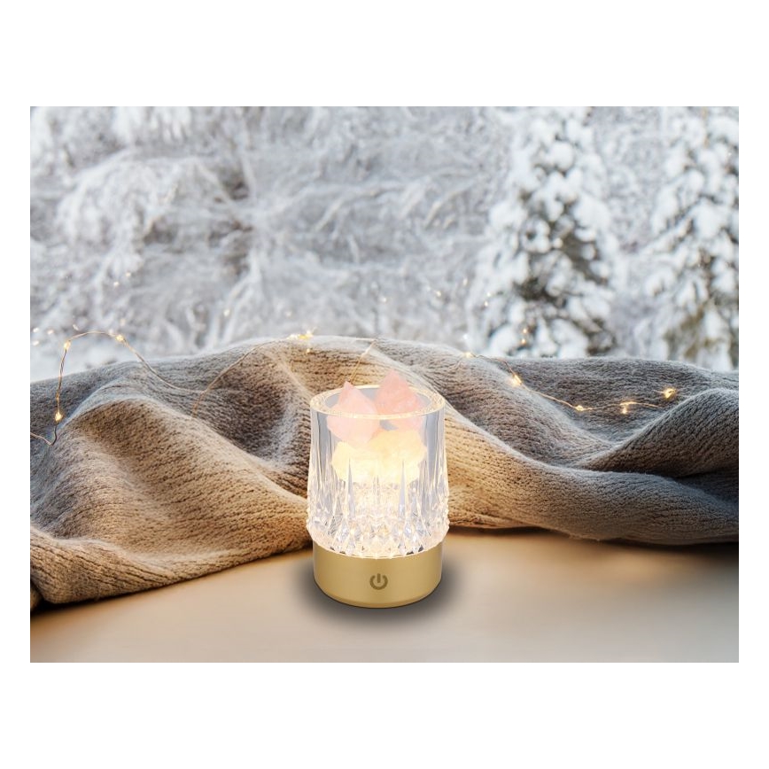 Globo - LED érintős asztali lámpa, állítható fényerővel LED/1W/5V 3000K 1200 mAh arany