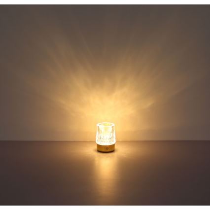 Globo - LED érintős asztali lámpa, állítható fényerővel LED/1W/5V 3000K 1200 mAh arany
