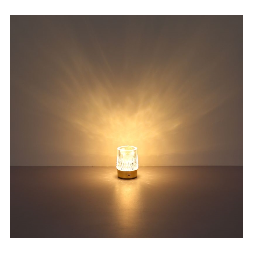 Globo - LED érintős asztali lámpa, állítható fényerővel LED/1W/5V 3000K 1200 mAh arany