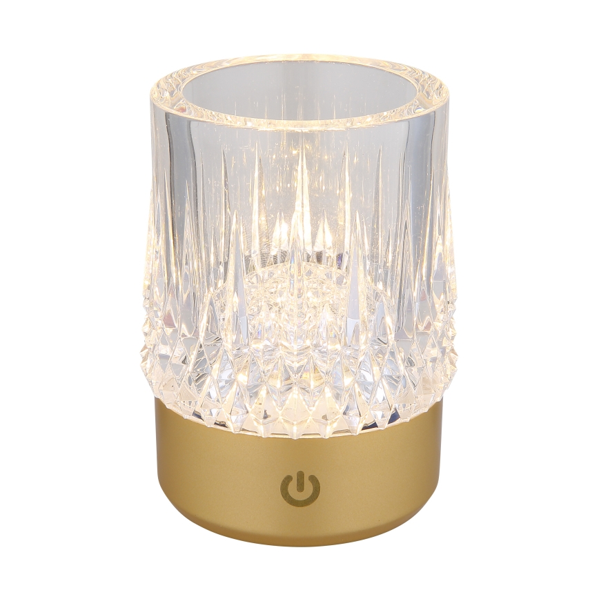 Globo - LED érintős asztali lámpa, állítható fényerővel LED/1W/5V 3000K 1200 mAh arany