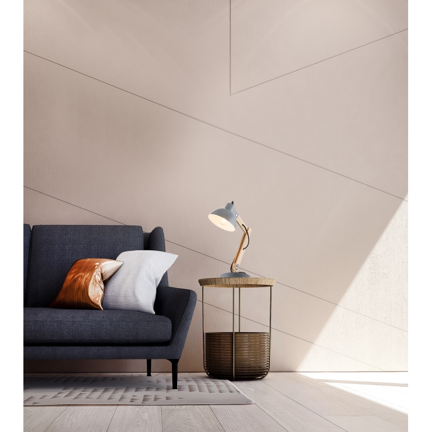 Globo - Asztali lámpa 1xE27/40W/230V bükkfa