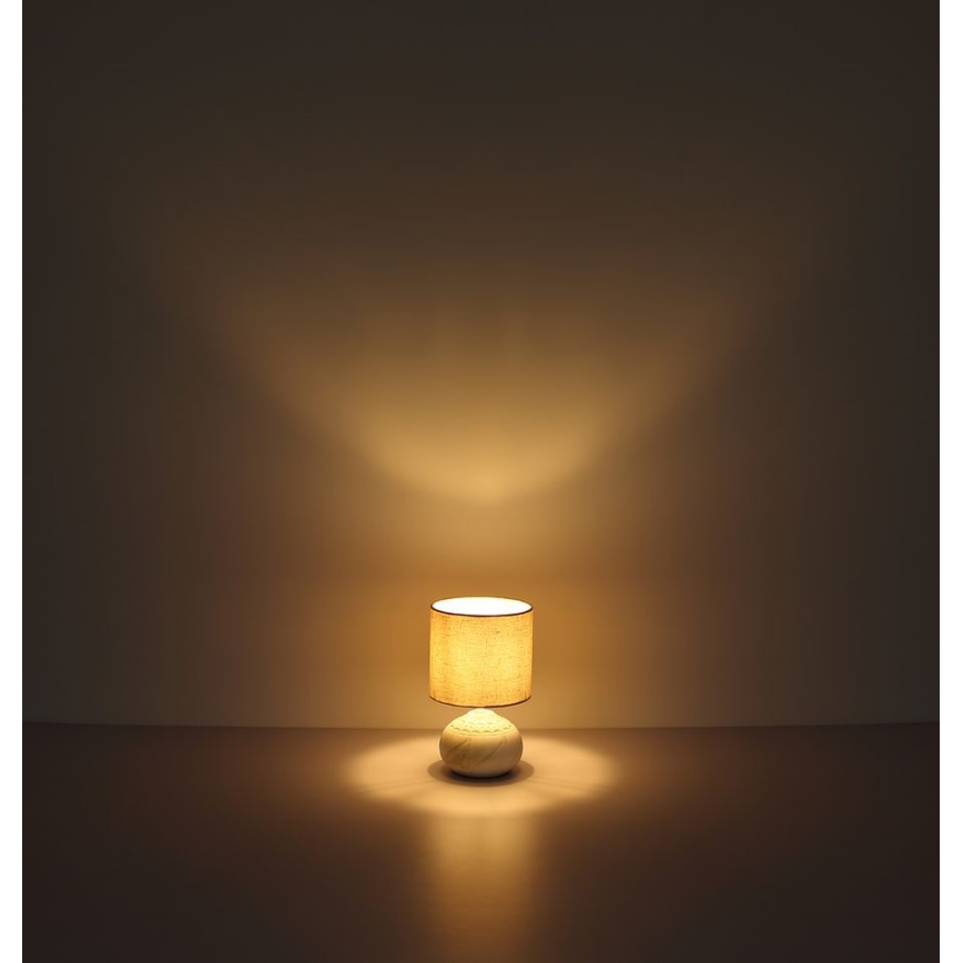 Globo - Asztali lámpa 1xE14/40W/230V bézs/kerámia