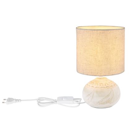 Globo - Asztali lámpa 1xE14/40W/230V bézs/kerámia