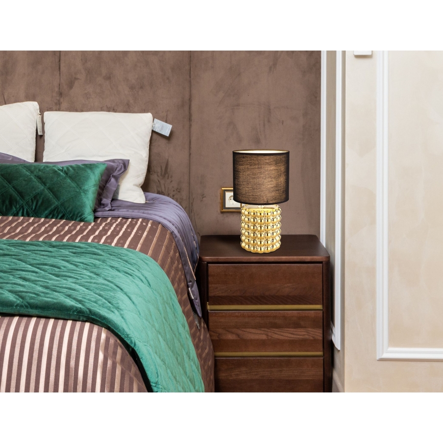 Globo - Asztali lámpa 1xE14/40W/230V fekete/arany