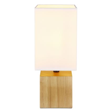 Globo - Asztali lámpa 1xE27/7W/230V fehér/barna