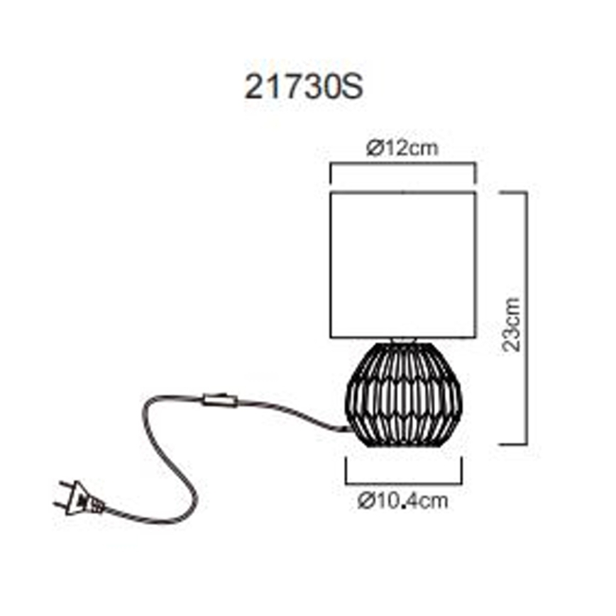 Globo - Asztali lámpa 1xE14/40W/230V fekete