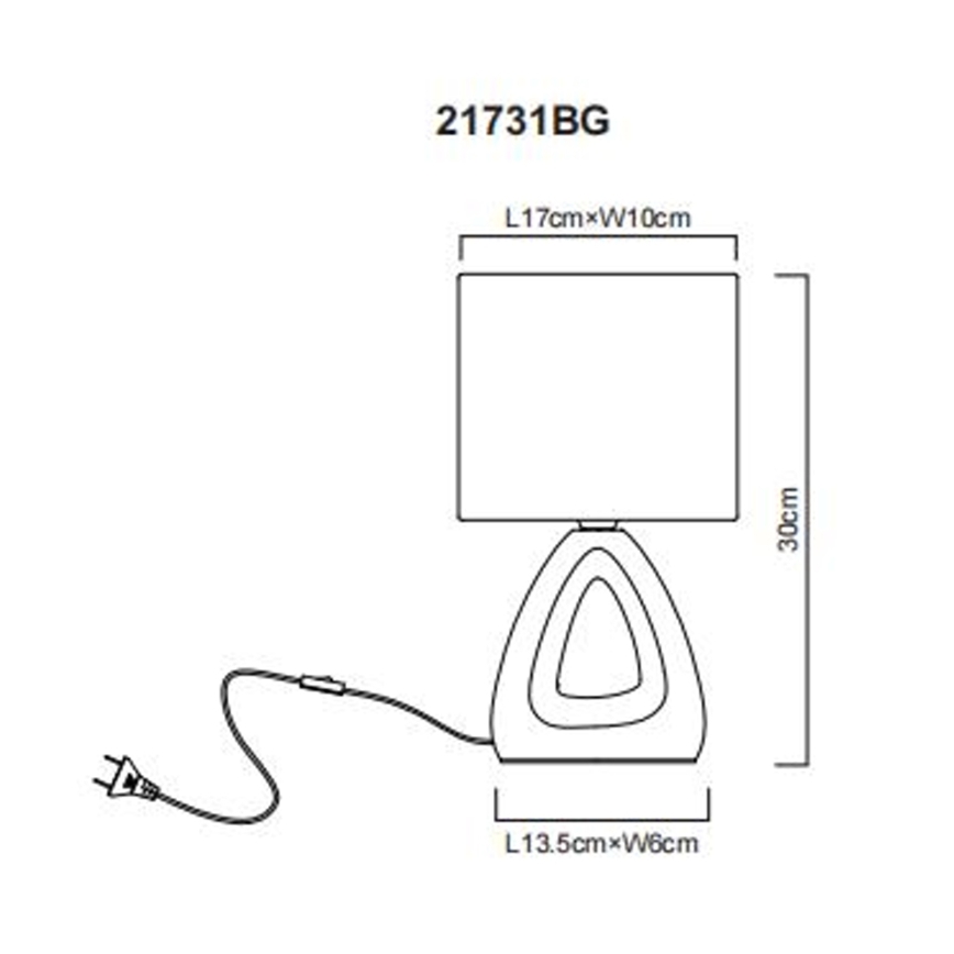 Globo - Asztali lámpa 1xE14/40W/230V zöld