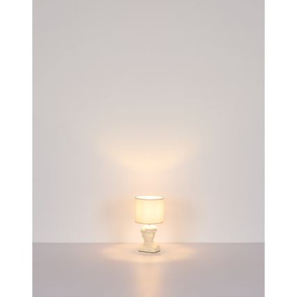 Globo - Asztali lámpa 1xE14/40W/230V krémes