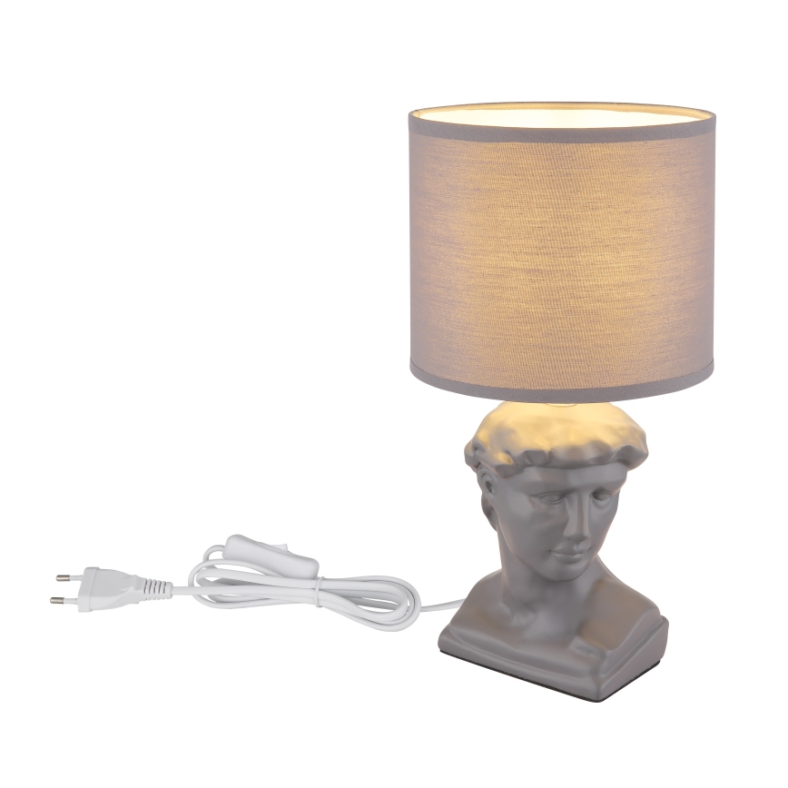 Globo - Asztali lámpa 1xE14/40W/230V szürke