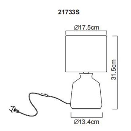 Globo - Asztali lámpa 1xE14/40W/230V