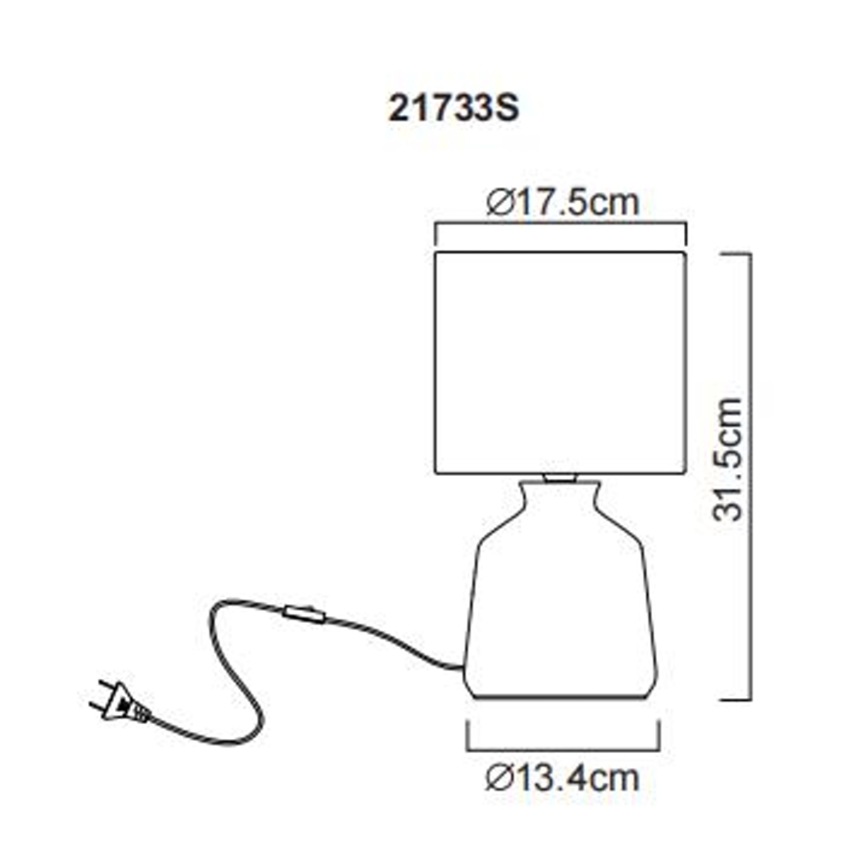 Globo - Asztali lámpa 1xE14/40W/230V