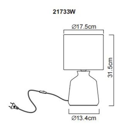 Globo - Asztali lámpa 1xE14/40W/230V