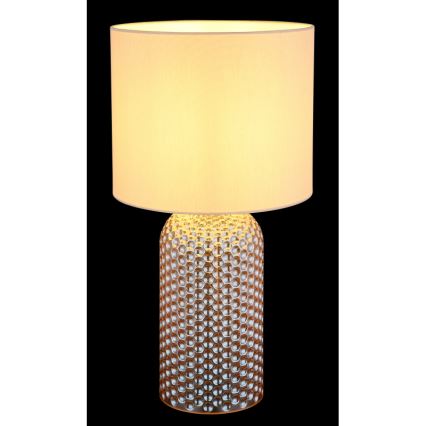 Globo - Asztali lámpa 1xE27/60W/230V bézs