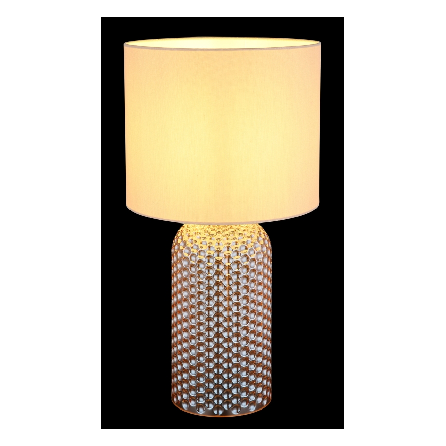 Globo - Asztali lámpa 1xE27/60W/230V bézs