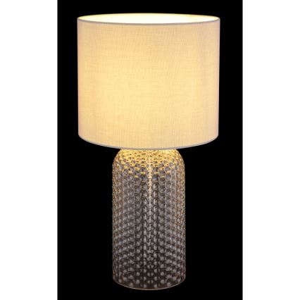 Globo - Asztali lámpa 1xE27/60W/230V szürke