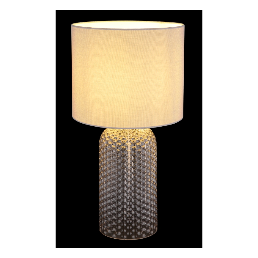 Globo - Asztali lámpa 1xE27/60W/230V szürke