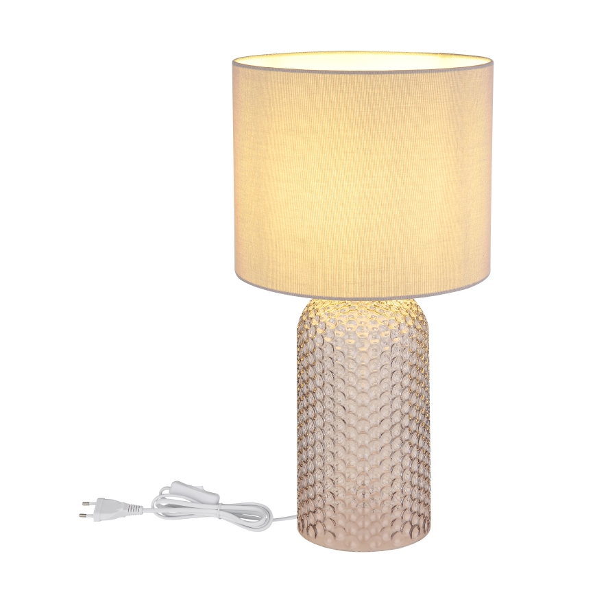 Globo - Asztali lámpa 1xE27/60W/230V szürke