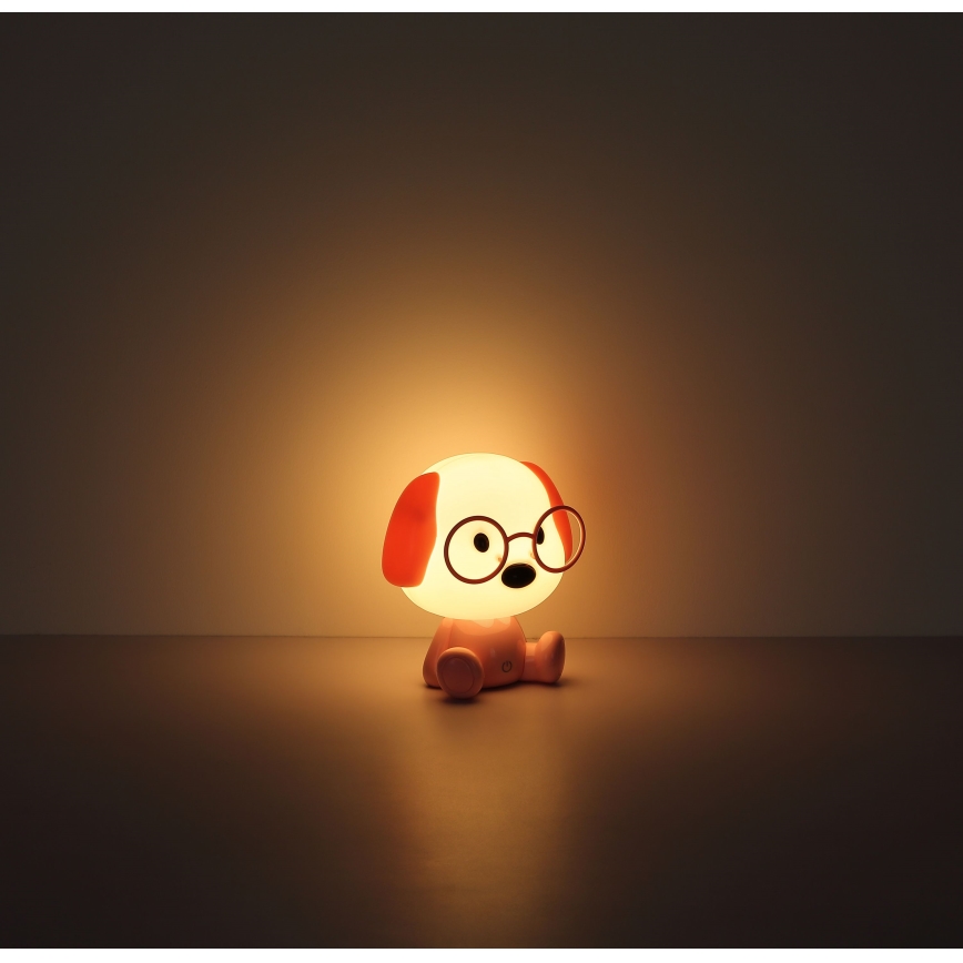 Globo - LED állítható fényerejű, tölthető gyerek éjjeli lámpa LED/1W/5V 500 mAh rózsaszín
