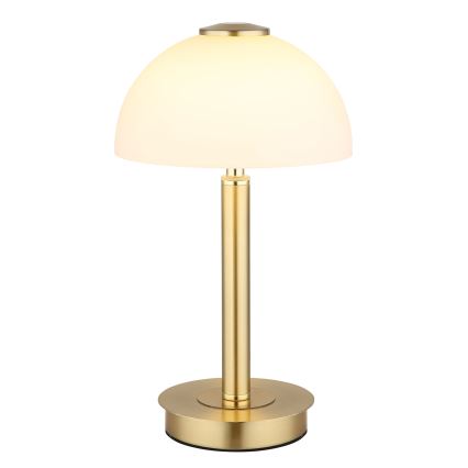 Globo - LED érintőkapcsolós, fényerőszabályozható asztali lámpa LED/7W/230V 3000K sárgaréz