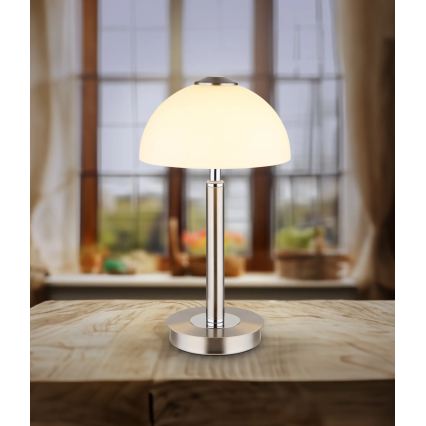 Globo - Fényerőszabályozható érintésvezérelt LED asztali lámpa LED/7W/230V 3000K matt króm