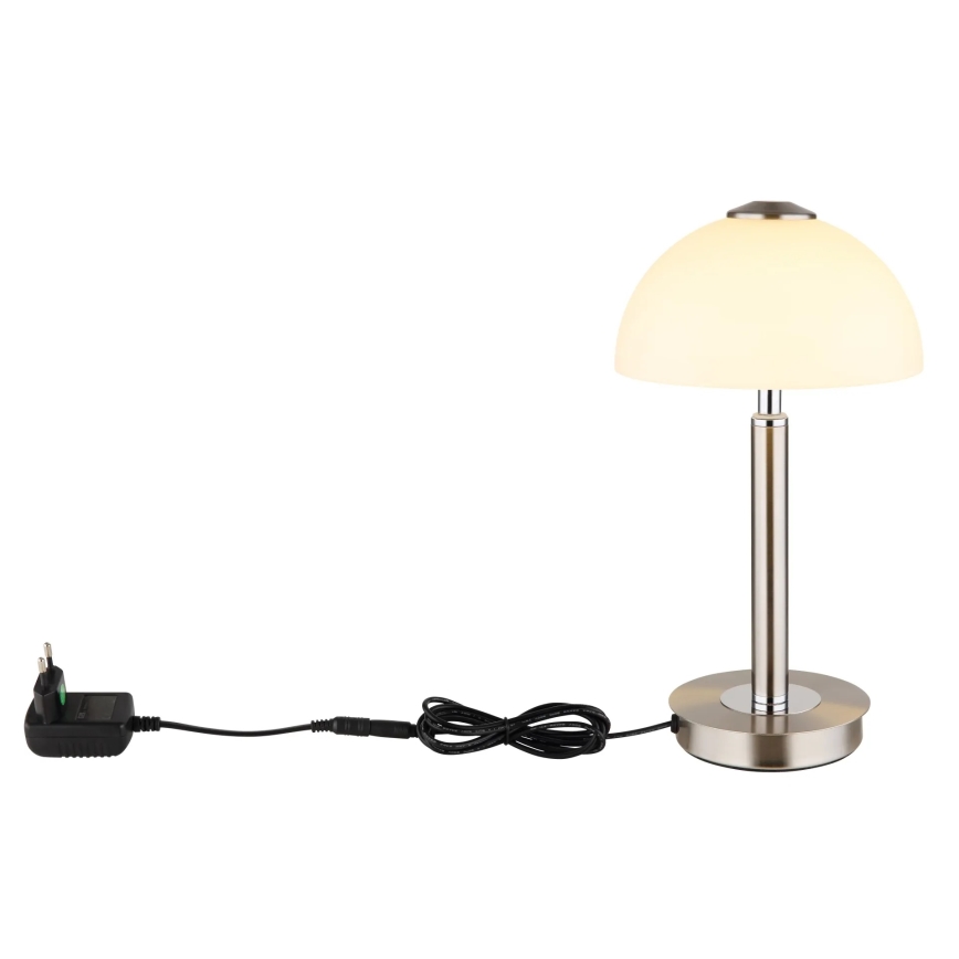 Globo - Fényerőszabályozható érintésvezérelt LED asztali lámpa LED/7W/230V 3000K matt króm