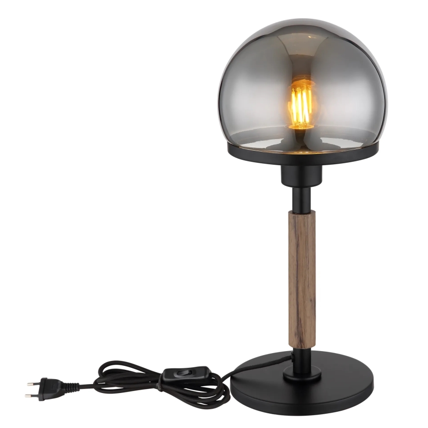 Globo - Asztali lámpa 1xE27/40W/230V fekete/barna