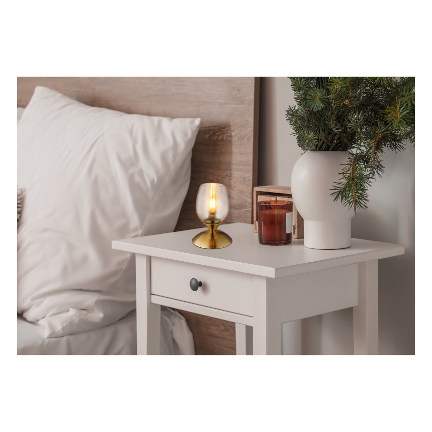 Globo - Asztal érintős lámpa 1xE14/25W/230V réz