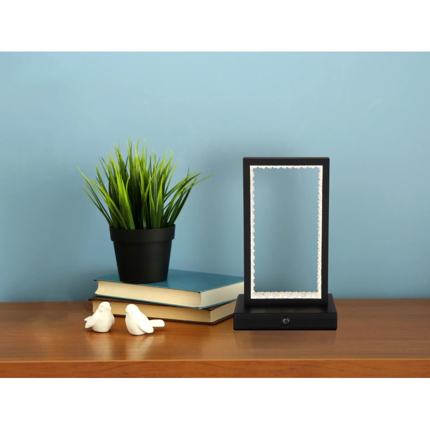 Globo - LED érintős asztali lámpa, állítható fényerővel LED/3W/3,7V 2700K/4000K/6500K 1800 mAh USB fekete