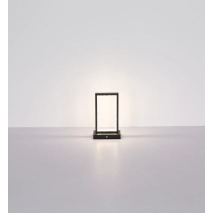 Globo - LED érintős asztali lámpa, állítható fényerővel LED/3W/3,7V 2700K/4000K/6500K 1800 mAh USB fekete