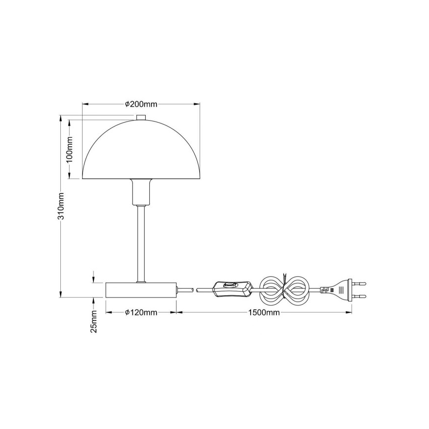 Globo - Asztali lámpa 1xE14/40W/230V