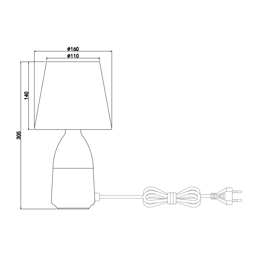 Globo - Asztali lámpa 1xE14/40W/230V
