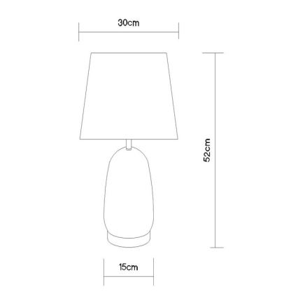 Globo - Asztali lámpa 1xE27/40W/230V fekete/barna