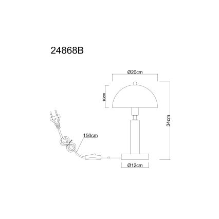 Globo - Asztali lámpa 1xE14/40W/230V
