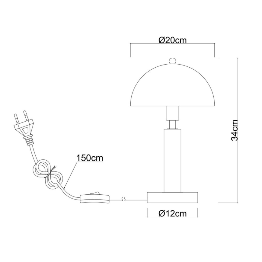 Globo - Asztali lámpa 1xE14/40W/230V fehér