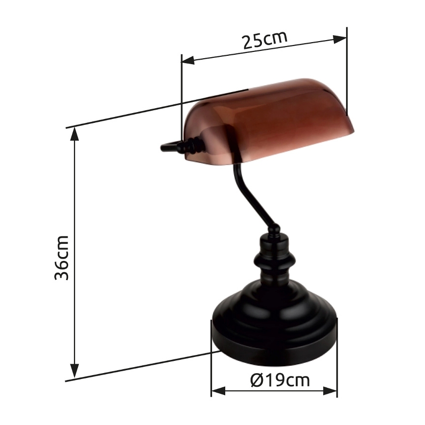 Globo - Asztali lámpa 1xE27/60W/230V