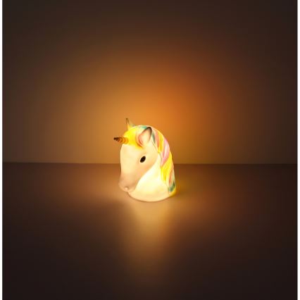 Globo - LED gyerekszoba éjjeli lámpa LED/1W/230/4,5V 3xAA unikornis