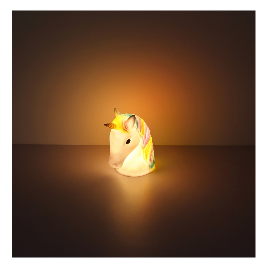 Globo - LED gyerekszoba éjjeli lámpa LED/1W/230/4,5V 3xAA unikornis