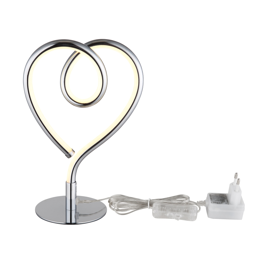 Globo - LED Asztali lámpa LED/6W/230V fényezett króm