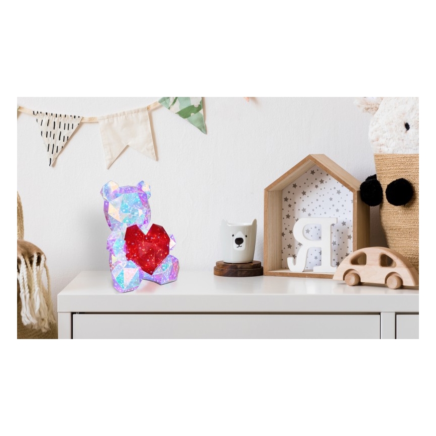 Globo - LED asztali dekoráció díszdobozban LED/6W/5V USB maci
