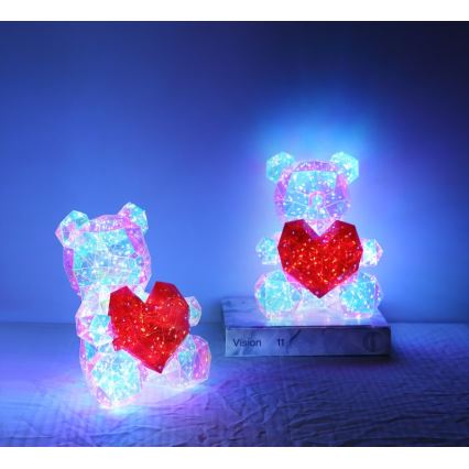 Globo - LED asztali dekoráció díszdobozban LED/6W/5V USB maci