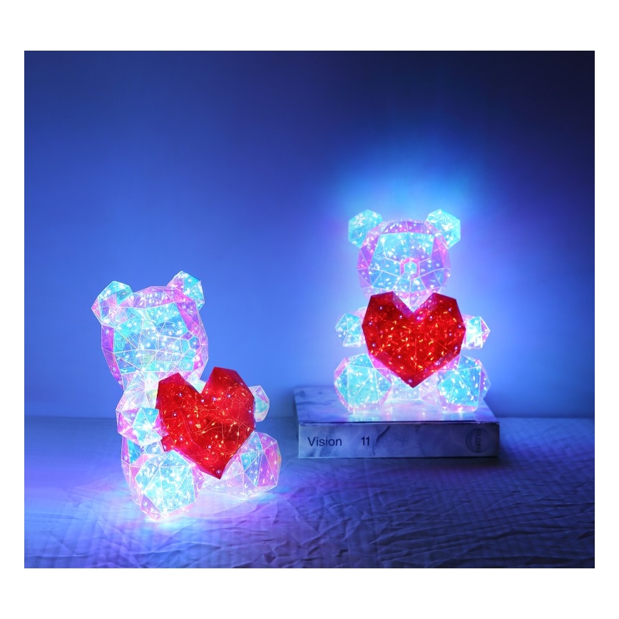 Globo - LED asztali dekoráció díszdobozban LED/6W/5V USB maci