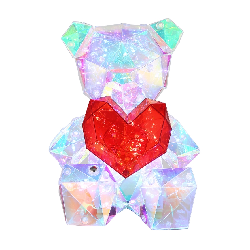 Globo - LED állítható fényerejű, tölthető asztali dekoráció LED/3W/5V 1200 mAh medve