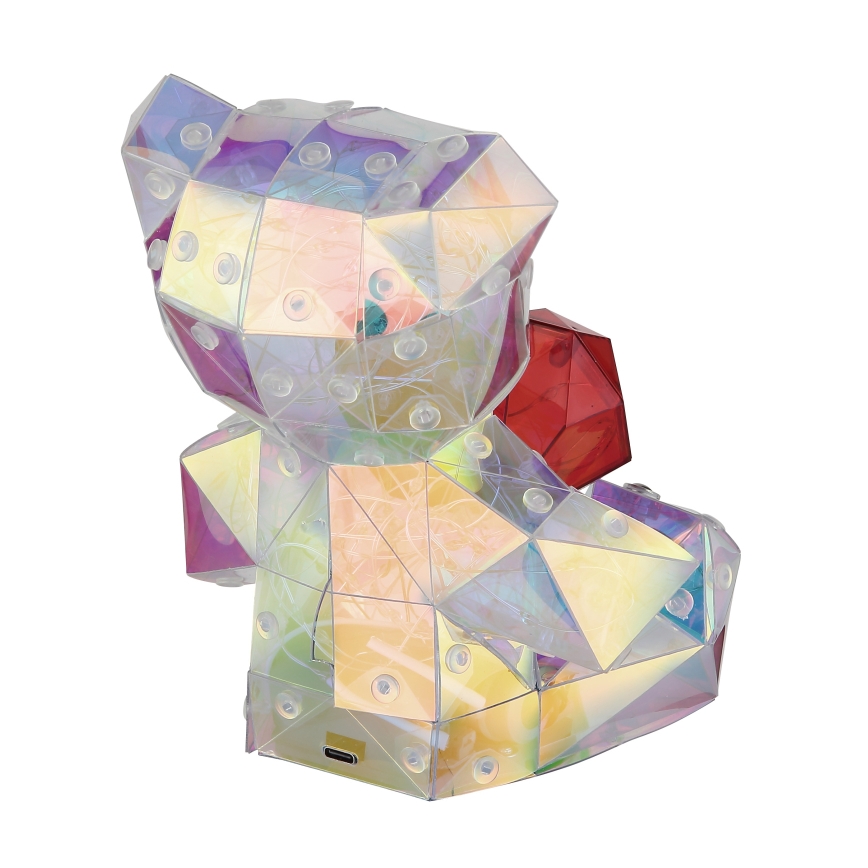 Globo - LED állítható fényerejű, tölthető asztali dekoráció LED/3W/5V 1200 mAh medve