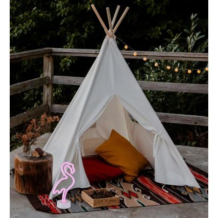 Globo - LED neon asztali dekoráció LED/2W/3xAA flamingó