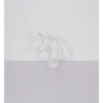 Globo - LED neon asztali dekoráció LED/2W/3xAA unikornis