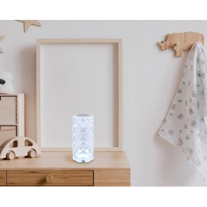 Globo - LED RGB újratölthető érintős asztali lámpa LED/0,6W/3,7V 500mAh