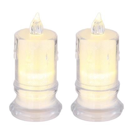Globo - KÉSZLET 2x LED Gyertya LED/0,25W/3xLR1130