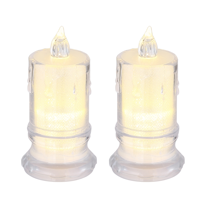 Globo - KÉSZLET 2x LED Gyertya LED/0,25W/3xLR1130
